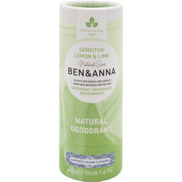 BEN&ANNA Sensitive Lemon & Lime deodorant stick 40 g-ro