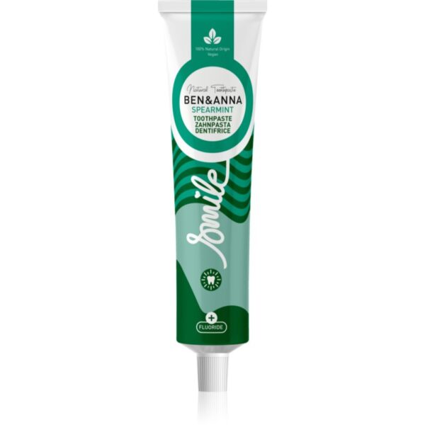 BEN&ANNA Toothpaste Spearmint pastă de dinți naturală cu flor 75 ml-ro
