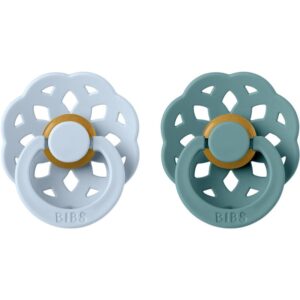 BIBS Boheme Natural Rubber Size 1: 0+ months suzetă Baby Blue / Island Sea 2 buc-ro