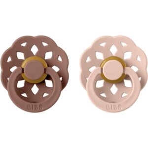 BIBS Boheme Natural Rubber Size 1: 0+ months suzetă Woodchuck / Blush 2 buc-ro