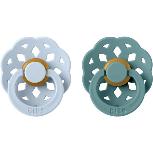 BIBS Boheme Natural Rubber Size 2: 6+ months suzetă Baby Blue / Island Sea 2 buc-ro