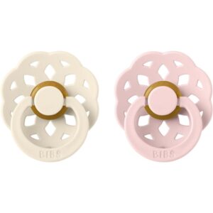BIBS Boheme Natural Rubber Size 2: 6+ months suzetă Ivory / Blossom 2 buc-ro
