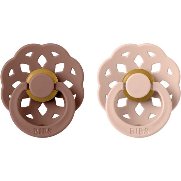 BIBS Boheme Natural Rubber Size 2: 6+ months suzetă Woodchuck / Blush 2 buc-ro
