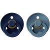 BIBS Colour Natural Rubber Size 1: 0+ months suzetă Deep Space / Petrol 2 buc-ro