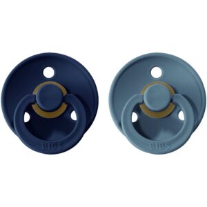 BIBS Colour Natural Rubber Size 1: 0+ months suzetă Deep Space / Petrol 2 buc-ro