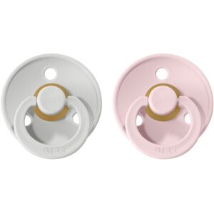 BIBS Colour Natural Rubber Size 1: 0+ months suzetă Haze / Blossom 2 buc-ro