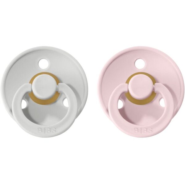 BIBS Colour Natural Rubber Size 1: 0+ months suzetă Haze / Blossom 2 buc-ro