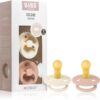 BIBS Colour Natural Rubber Size 1: 0+ months suzetă Ivory / Blush 2 buc-ro