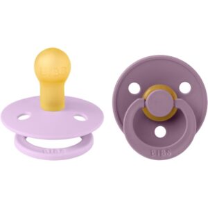 BIBS Colour Natural Rubber Size 1: 0+ months suzetă Violet Sky / Mauve 2 buc-Țena