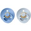 BIBS Colour Natural Rubber Size 2: 6+ months suzetă Sky Blue / Baby Blue 2 buc-ro