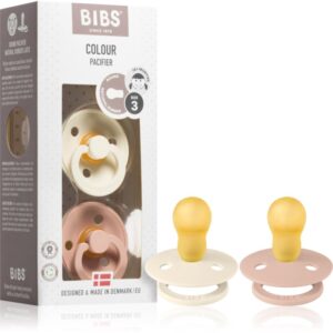 BIBS Colour Symmetrical 18+ months suzetă Ivory / Blush 2 buc-ro