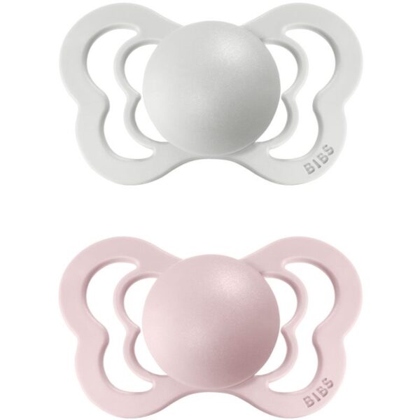BIBS Couture Natural Rubber Size 1: 0+ months suzetă Haze / Blossom 2 buc-Țena