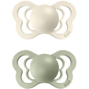 BIBS Couture Natural Rubber Size 1: 0+ months suzetă Ivory / Sage 2 buc-Țena
