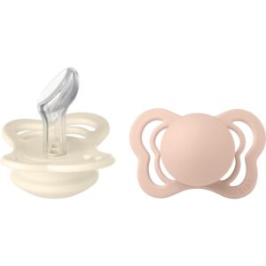BIBS Couture Silicone Size 1: 0+ months suzetă Ivory / Blush 2 buc-ro
