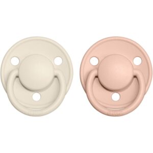 BIBS De Lux Natural Rubber Size 1: 0+ months suzetă Ivory / Blush 2 buc-ro