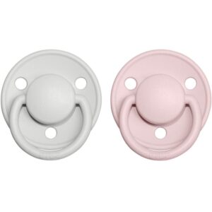 BIBS De Lux Natural Rubber Size 2: 6+ months suzetă Haze / Blossom 2 buc-Țena
