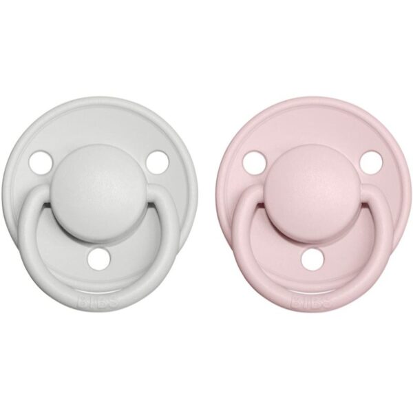BIBS De Lux Natural Rubber Size 2: 6+ months suzetă Haze / Blossom 2 buc-Țena