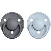 BIBS De Lux One Size suzetă Iron / BabyBlue 2 buc-ro