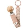 BIBS Paci Braid clips pentru suzetă Blush / Ivory 1 buc-Țena