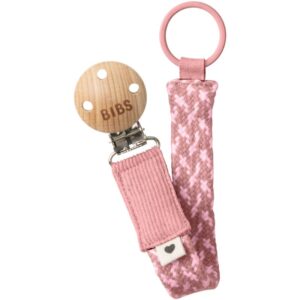 BIBS Paci Braid clips pentru suzetă Dusty Pink / Baby Pink 1 buc-ro
