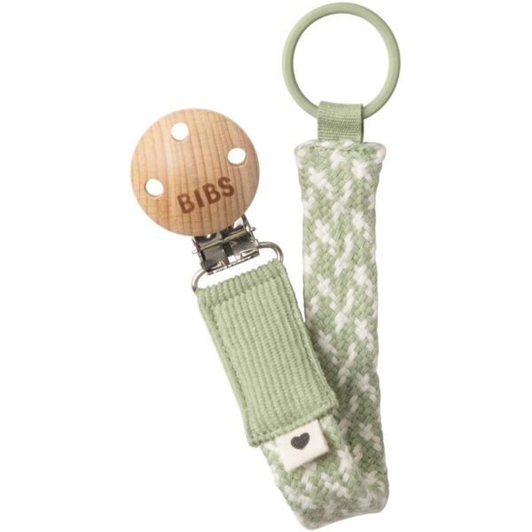 BIBS Paci Braid clips pentru suzetă Sage / Ivory 1 buc-Țena