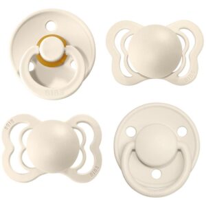 BIBS Try-It Size 1: 0+ months set pentru nou-nascuti si copii Ivory-Țena