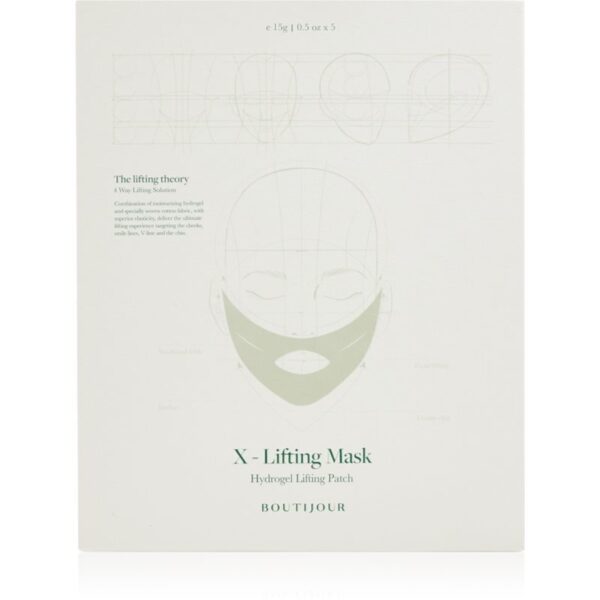 BOUTIJOUR X-Lifting Mask Hydrogel Lifting Patch masca pentru lifting pentru finisarea contururilor 5x15 g-Țena