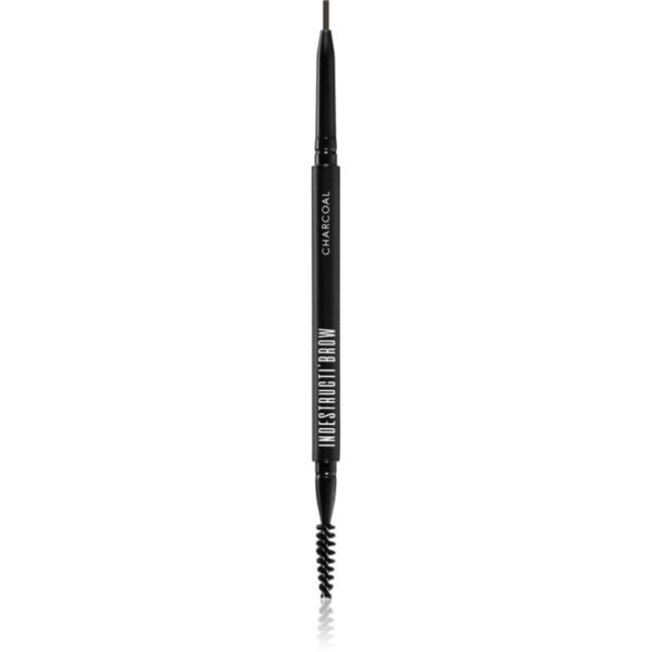 BPerfect IndestructiBrow Pencil creion de sprancene de lunga durata cu pensula culoare Charcoal 10 g-ro