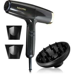 BaByliss PRO Falco Hair dryer BLACK & GOLD uscator de par cu funcție de ionizare integrată 1 buc-Țena