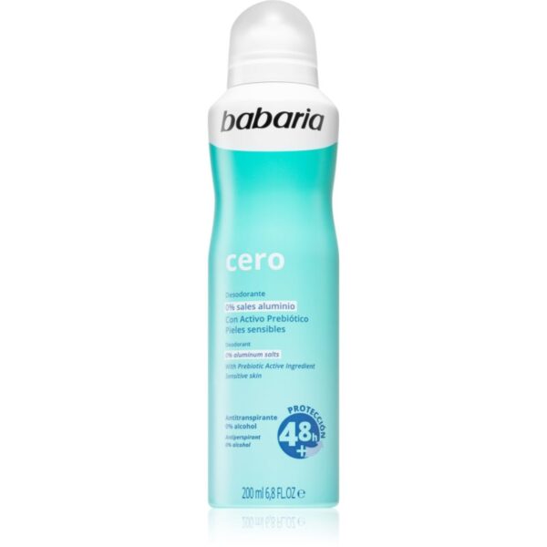 Babaria Deodorant Cero spray anti-perspirant pentru piele sensibila 200 ml-ro