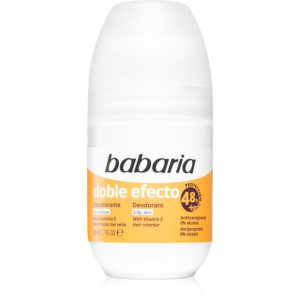 Babaria Deodorant Double Effect antiperspirant roll-on pentru  incetinirea cresterii parului 50 ml-ro
