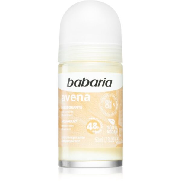 Babaria Deodorant Oat antiperspirant roll-on pentru piele sensibila 50 ml-ro