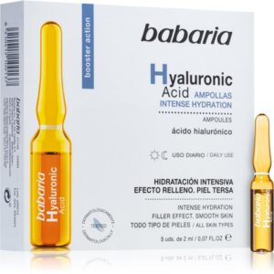 Babaria Hyaluronic Acid fiolă cu acid hialuronic 5 x 2 ml-Țena