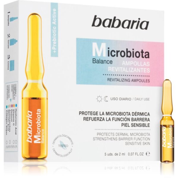 Babaria Microbiota Balance ser revitalizant in fiole 5x2 ml-ro