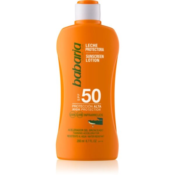 Babaria Sun Protective lapte de corp pentru soare rezistent la apa SPF 50 200 ml-ro
