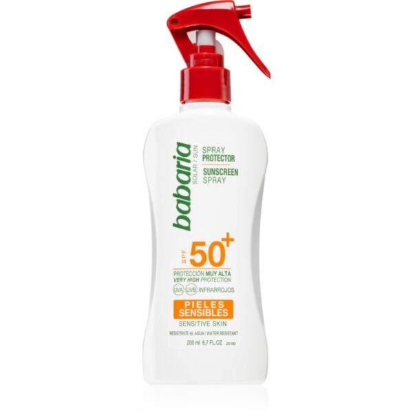 Babaria Sun Sensitive spray solar pentru piele sensibila SPF 50+ 200 ml-Țena