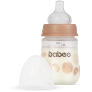 Baboo Anti-colic Feeding Bottle biberon anticolici pentru nou-nascuti si copii Au Naturale