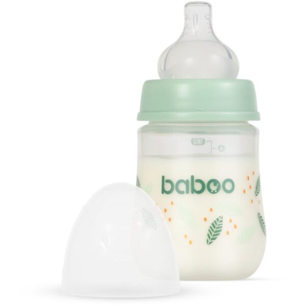 Baboo Anti-colic Feeding Bottle biberon anticolici pentru nou-nascuti si copii Peachy Keen