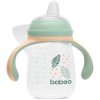 Baboo Cup with Silicone Spout ceasca cu mânere Peachy Keen 6m+ 260 ml-ro