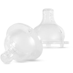 Baboo Liquid Silicone Teat Thick Liquids tetină pentru biberon 6m+ 2 buc-Țena