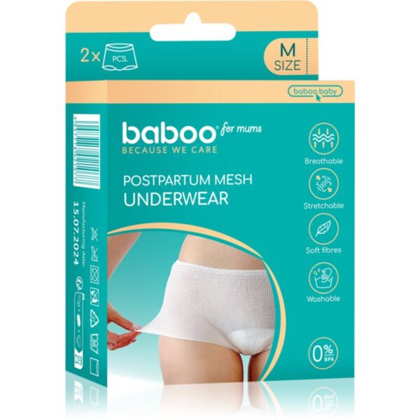 Baboo Postpartum Mesh Pants chiloți postnatali marimea M 2 buc-ro
