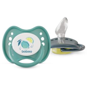 Baboo Soothers Silicone Orthodontic with Case suzetă Lagoon Fiesta 6-12 m 2 buc-ro