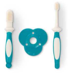 Baboo Toothbrush Set set pentru îngrijirea dentară pentru bebeluși 6-12 m 2 buc-ro