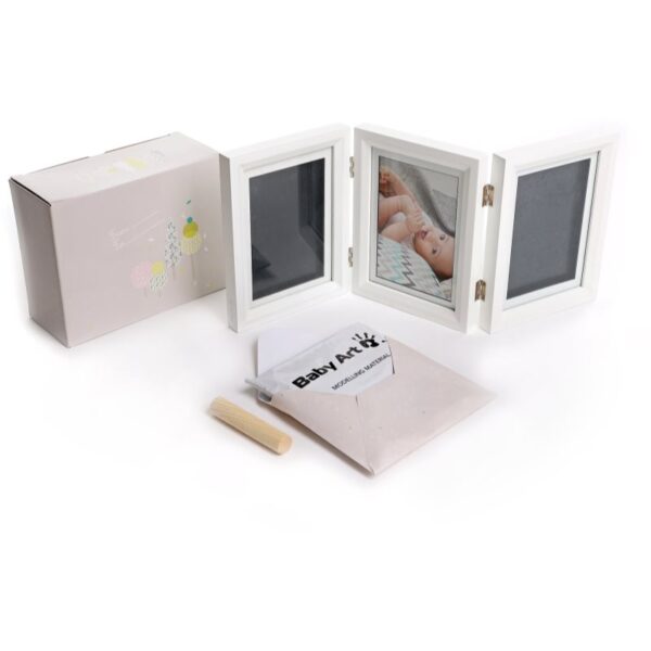 Baby Art My Baby Touch Double White & Black set de mulaj pentru amprentele bebelușului 1 buc-ro