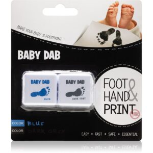 Baby Dab Foot & Hand Print Blue & Grey cerneală pentru amprente copii 2 buc-ro