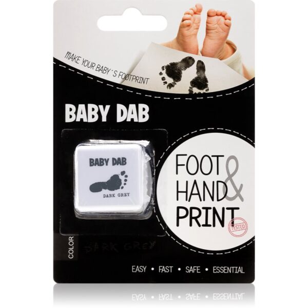 Baby Dab Foot & Hand Print Grey cerneală pentru amprente copii 1 buc-ro