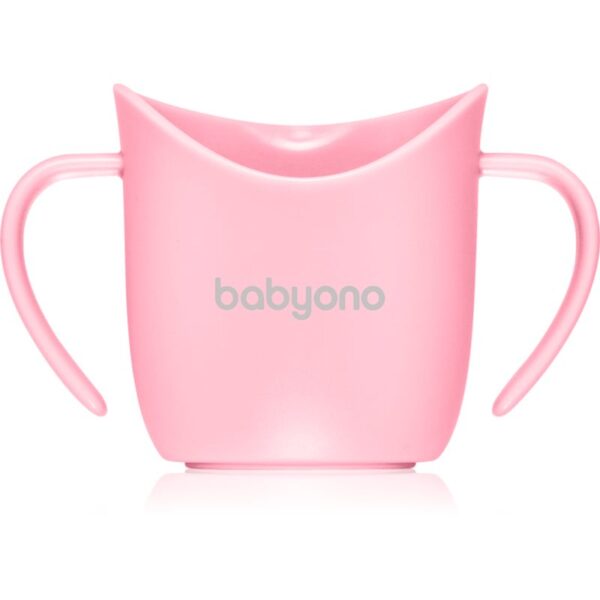 BabyOno Be Active Ergonomic Training Cup cană pentru antrenament cu mânere Pink 6 m+ 120 ml-ro
