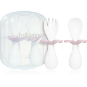 BabyOno Be Active Ergonomic Utensils for Children tacâmuri Pink 12 m+ 2 buc-Țena