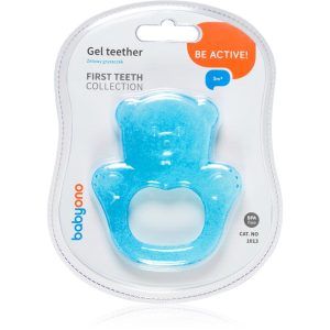 BabyOno Be Active Gel Teether jucărie pentru dentiție Blue Bear 1 buc-Țena