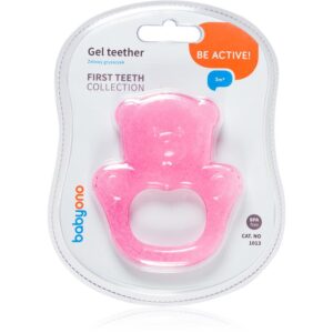 BabyOno Be Active Gel Teether jucărie pentru dentiție Pink Bear 1 buc-Țena